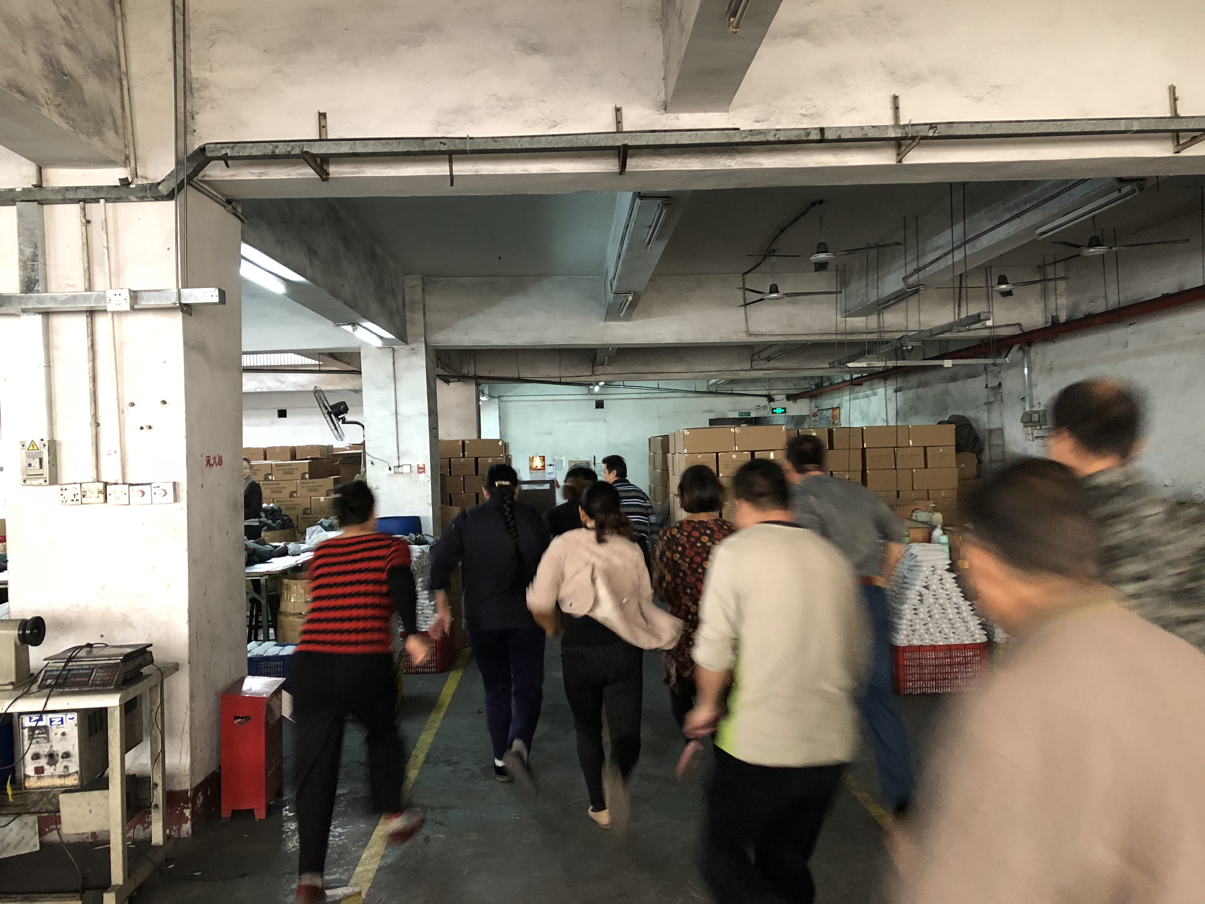演习中